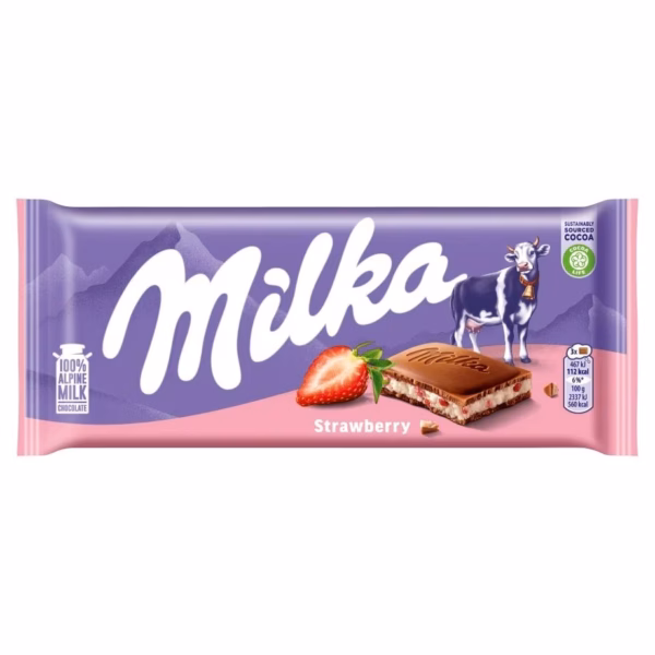 Milka Strawberry 100g